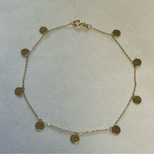NEW 14k Gold Peoples Jewelry anklet